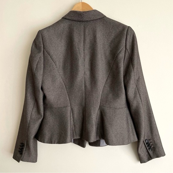 Ann Taylor Herringbone Blazer NWOT Size 8 Petite - Picture 2 of 12